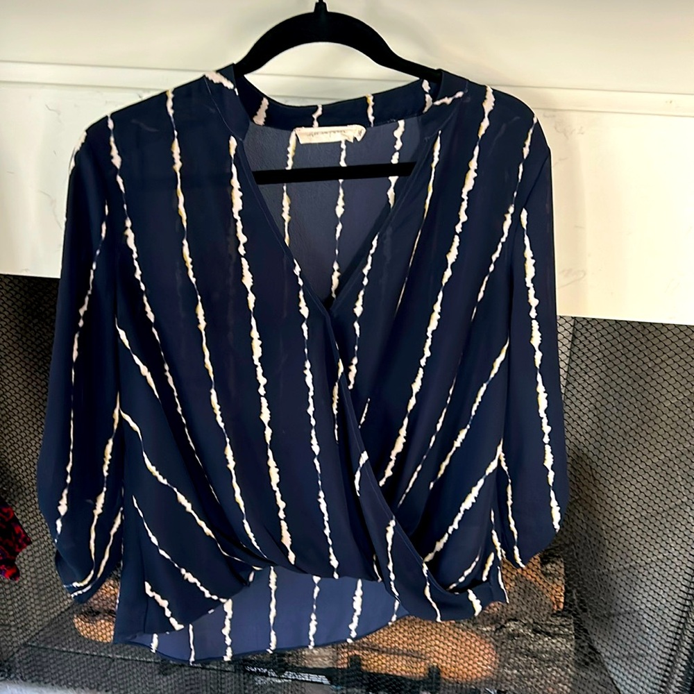 Navy blouse